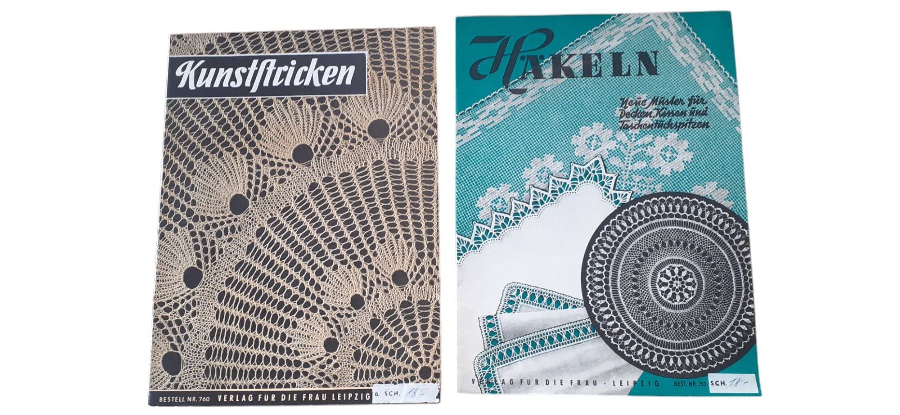 Zeitschriften & Magazine: Kunststrickeln Häkeln - 2 Hefte 1950er – Gebraucht aus Mörschwil von lindaswunderkiste