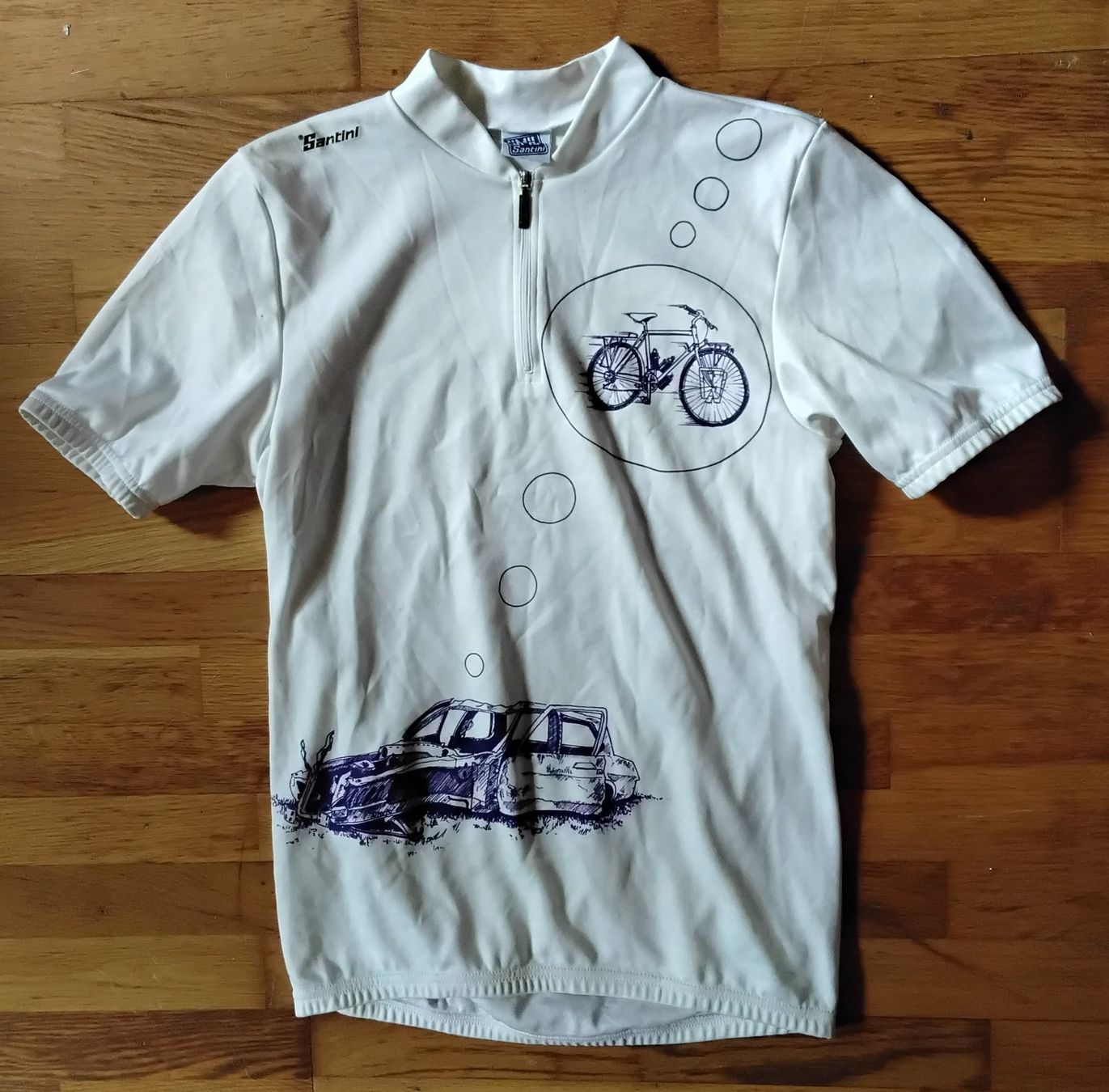 Leibchen & Hosen: Retro Velotrikot Santini Gr. XL – Neu und originalverpackt aus Lohn-Ammannsegg von analogis 1