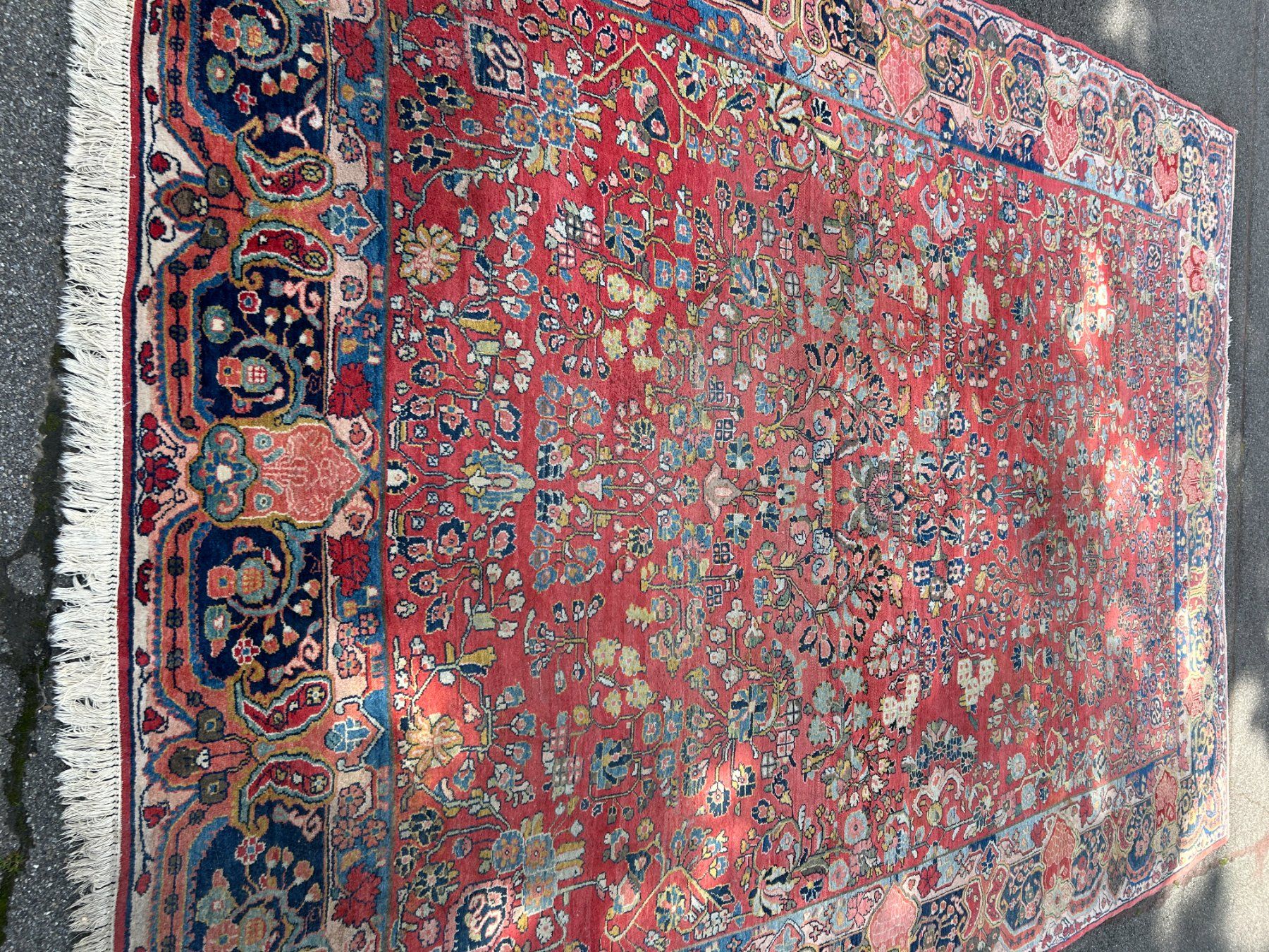Teppiche: Großformatiger antiker Sarugh Perserteppich 380 x 270 cm – Gebraucht aus Steinhausen von Super05 5