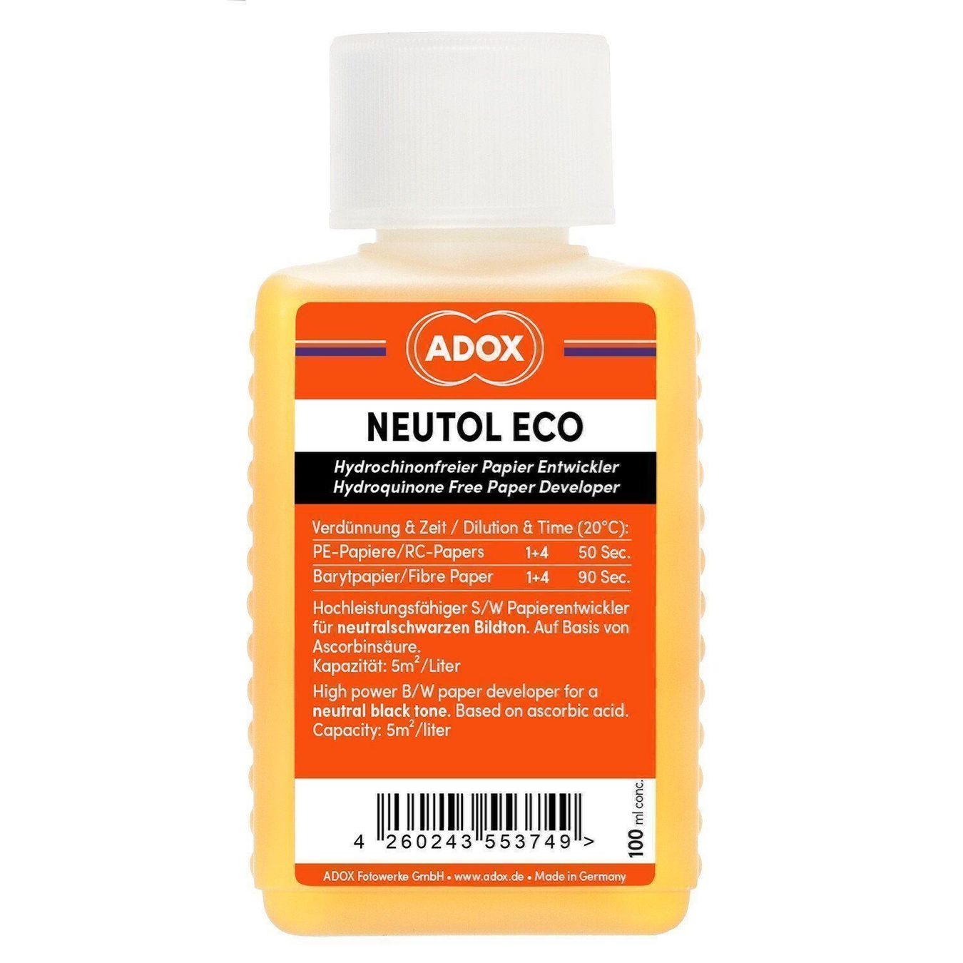 Laboratorio & Camera oscura: ADOX NEUTOL ECO  ADOFIX Plus Express Kit – Nuovo e nell'imballaggio originale da Halden venduto da TopFoto 2