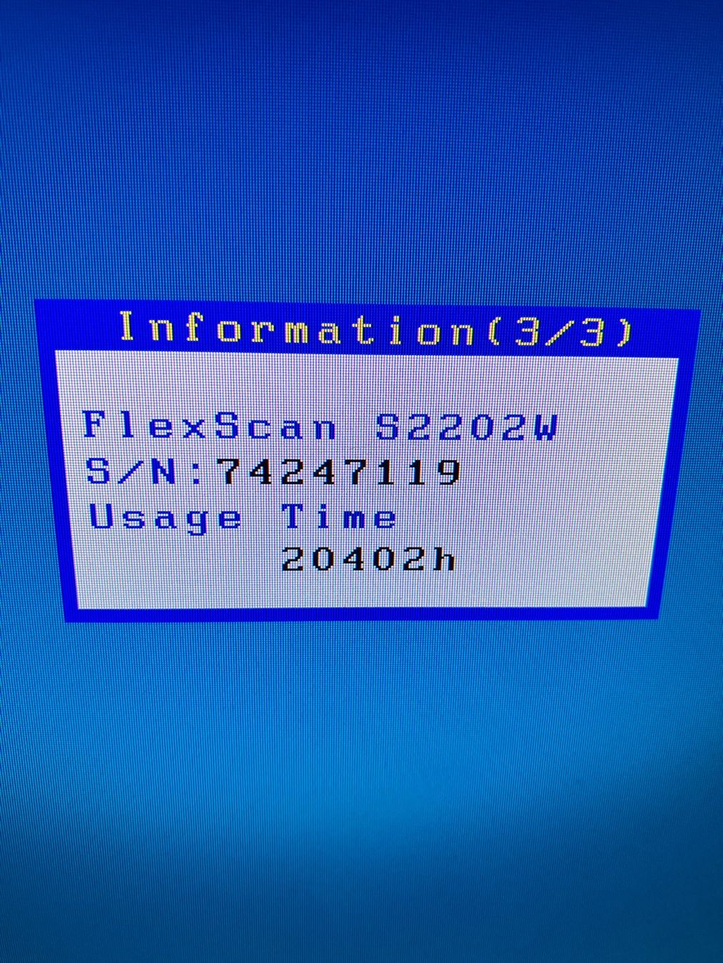 Eizo Monitore: Monitor EIZO FlexScan S2202W – Gebraucht aus Waedenswil von paimai 3