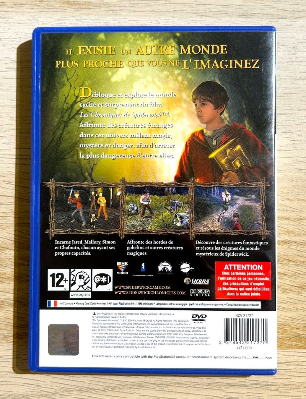 Sony Giochi: Die Geheimnisse der Spiderwick PS2 – Usato da St. Gallen venduto da Alpine.Arcade 1