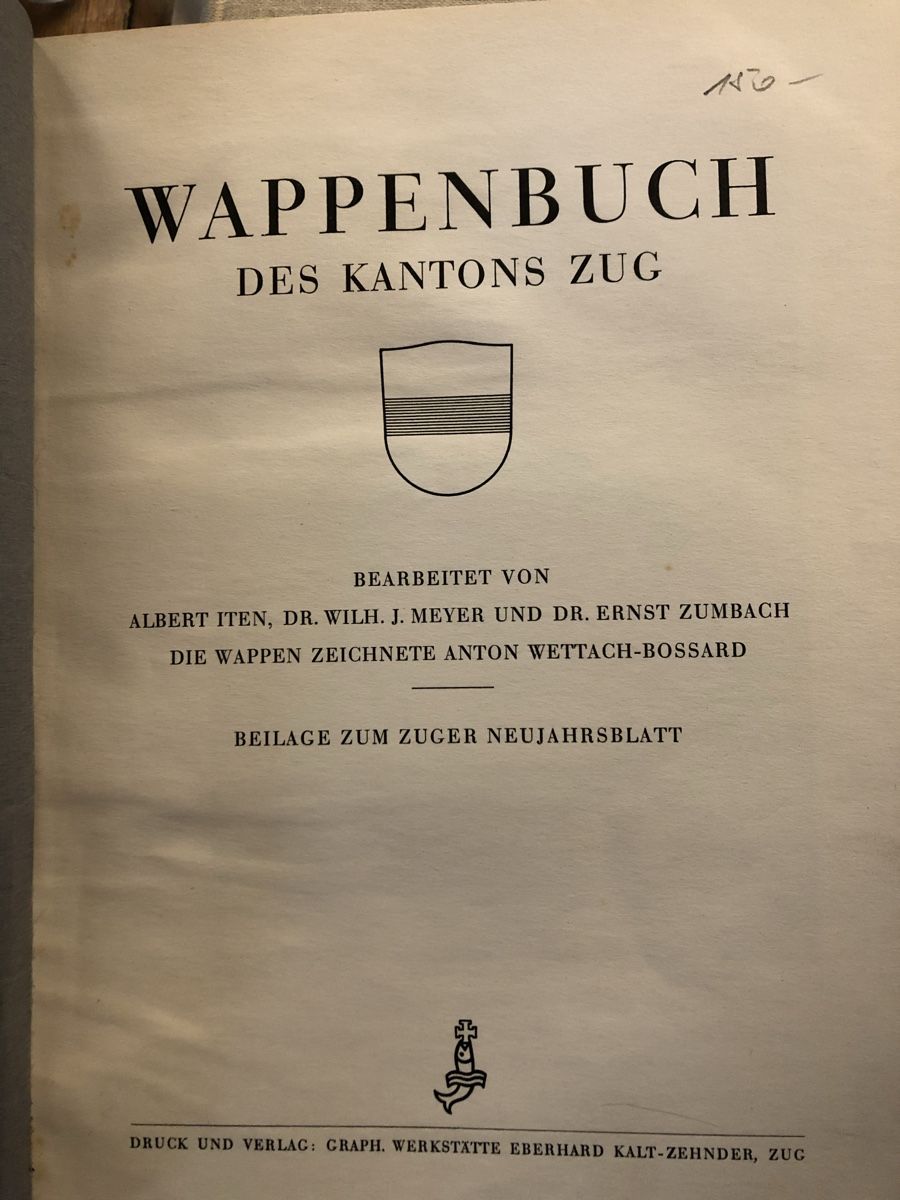 Libri: Zuger Wappenbuch – Usato da zuerich venduto da Thorleif_Tvricvm 1