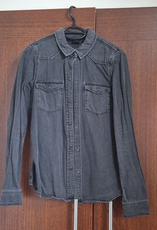 Graues Jeanshemd von Vero Moda, Gr. S