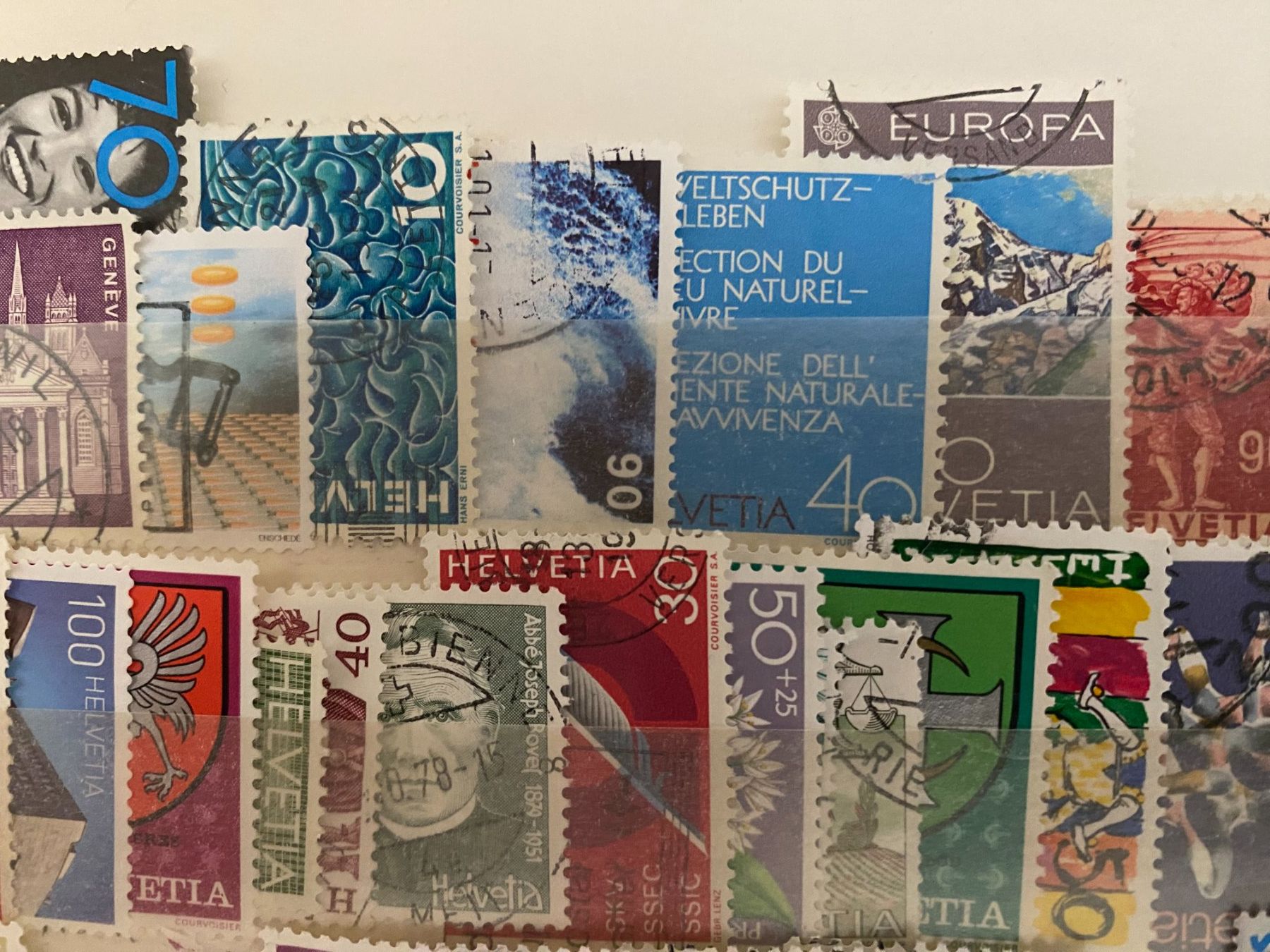 Alle Briefmarken: Briefmarken Schweiz 120 stuck – Gebraucht aus matten b. interlaken von jfran17 6