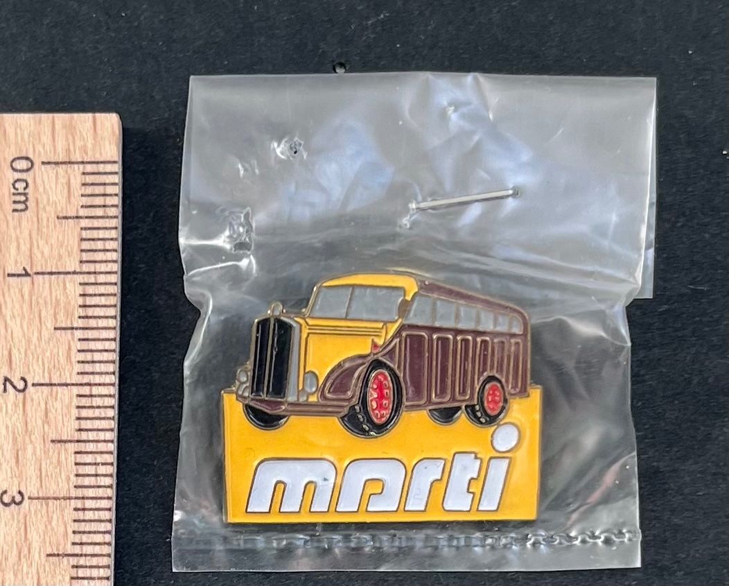 BMW Placchette & Badge: Marti Saurer Bus/  Pin, OVP – Usato da Ostermundigen venduto da DaxKarten-75