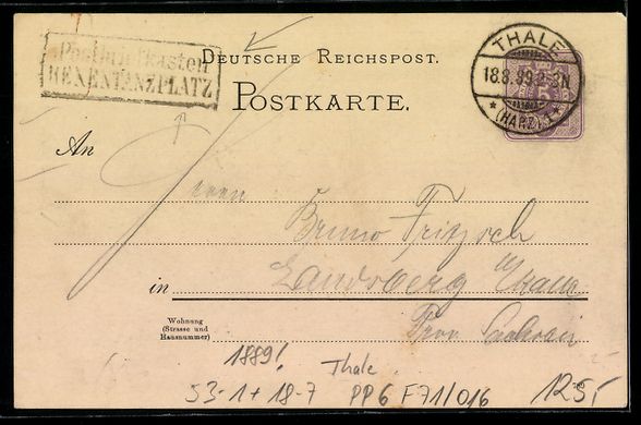 Entiers postaux: Vorläufer-Lithographie Ganzsache PP6 F7 – D'occasion à Berlin par bartko-reher 1