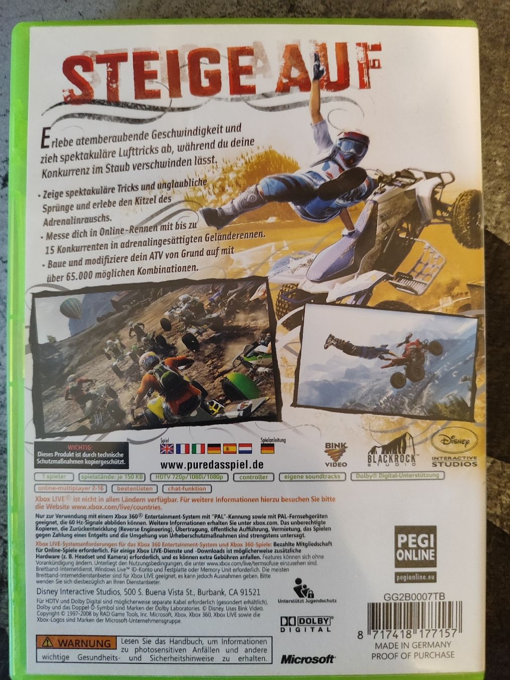 Giochi: PURE - Xbox 360 Spiel – Usato da Wittnau venduto da Devilkiss 1
