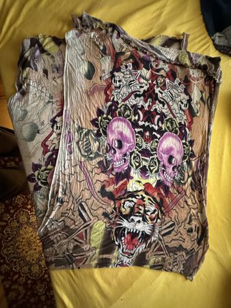Vintage Ed Hardy Christian Audigier Seidenschal