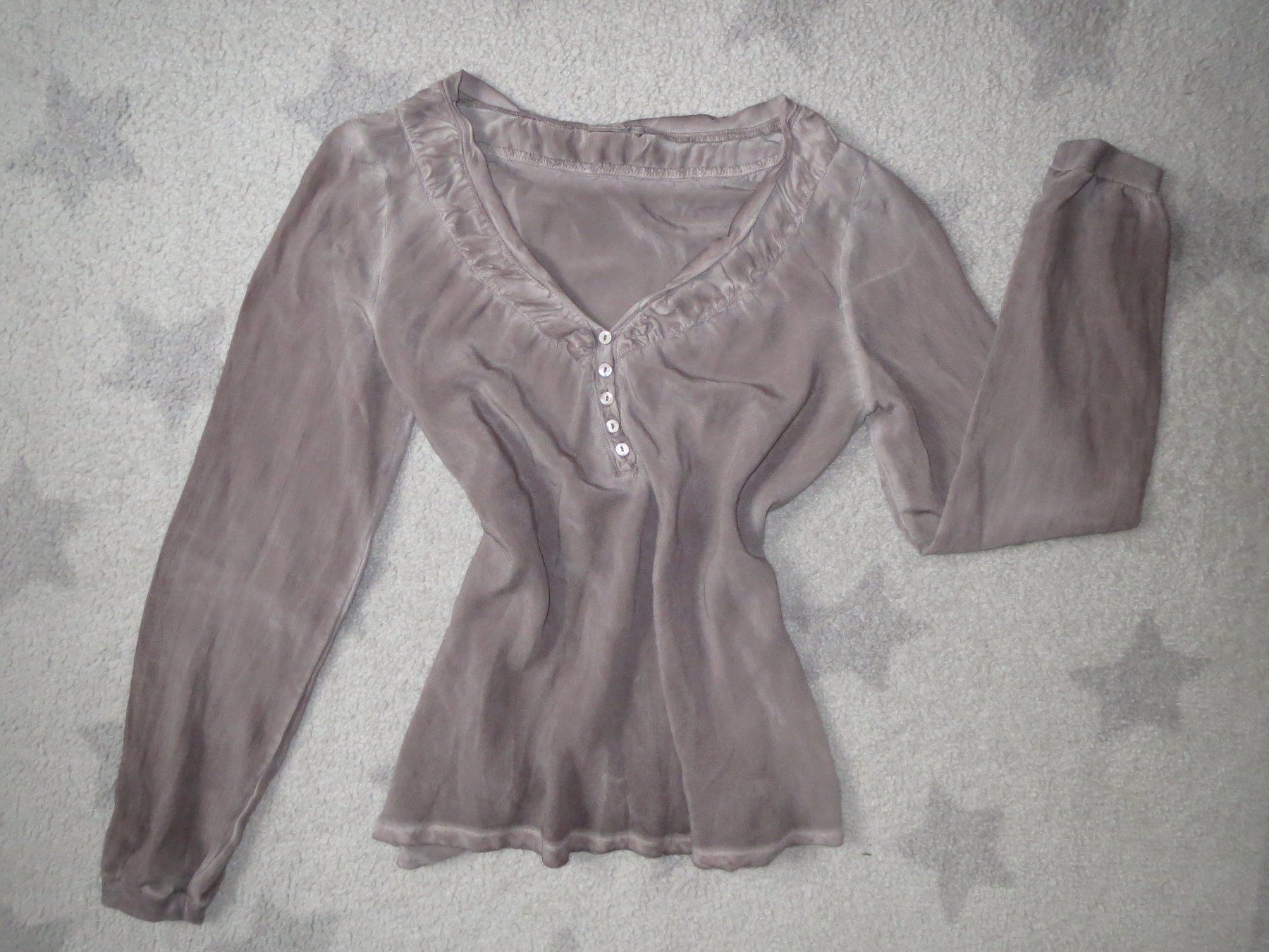 Nile Camicette: sehr stylische NILE Damen Bluse mit Seide – Usato da Kiental venduto da Anna8702 2