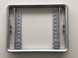 Kennzeichenhalter aus Aluminium Silber