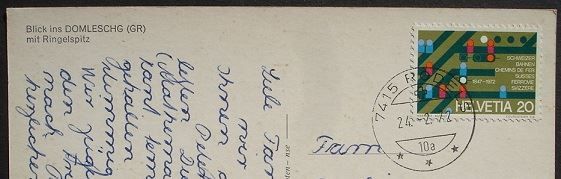 Cartoline postali: DOMLESCHG mit Ringelspitze – Usato da Jona venduto da philajona 1