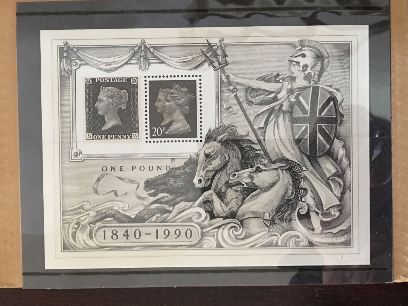 Tous les timbres: UK QE ll Penny Black Commemorative  Mini Sheet 1990 – Neuf avec emballage d'origine à Munchenstein par Pedro.999