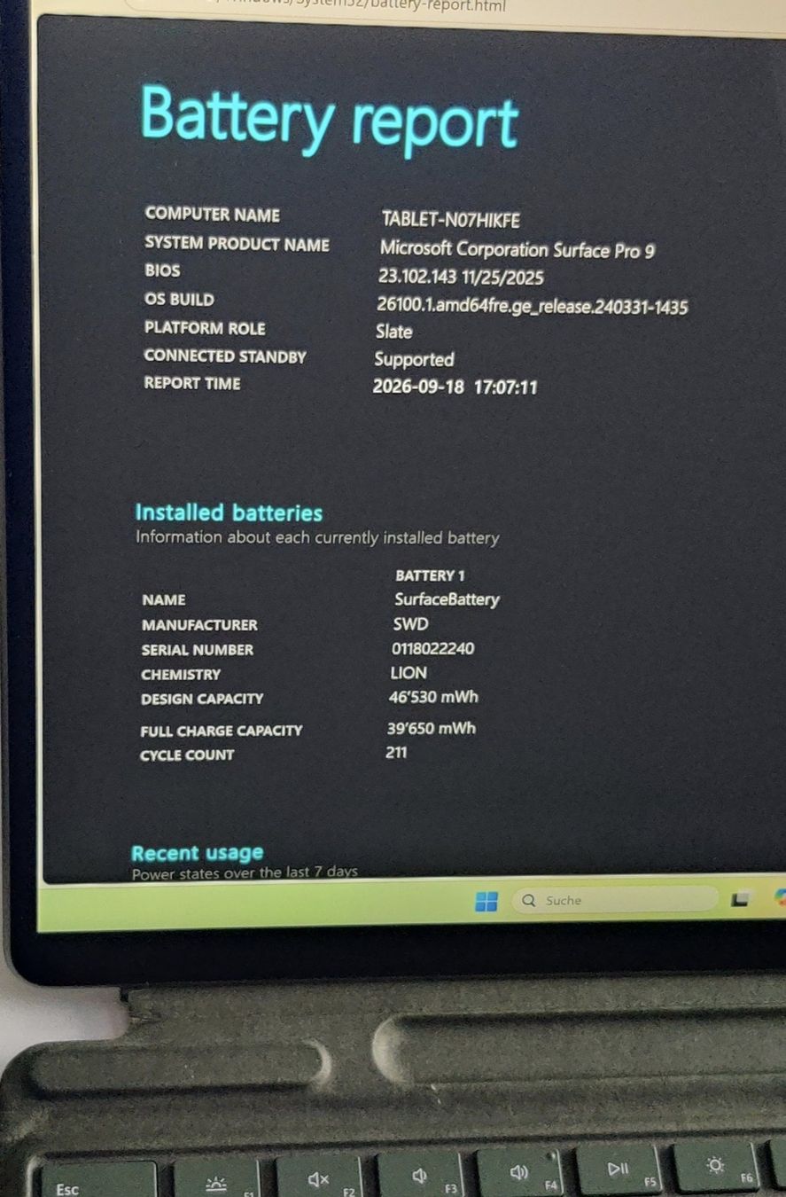 Microsoft Notebooks: Surface Pro 9 - mit Touchscreen, Pen, Keyboard - Top Zustand – Gebraucht aus Grosswangen von vernatsch 8