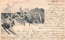 Monte Generoso Kleiner Zug Bahnhof 1899