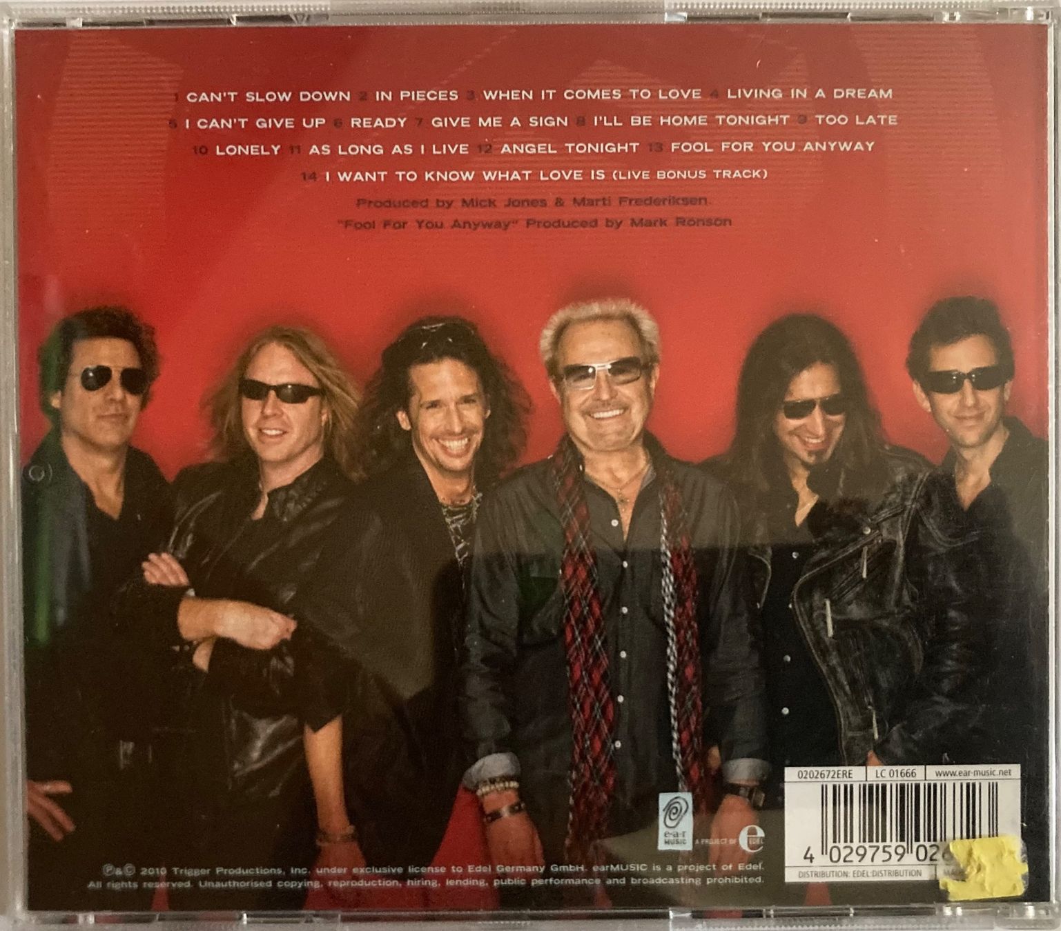CD: FOREIGNER - CAN'T SLOW DOWN – Usato da Poliez-Pittet venduto da Newtown-Records 1
