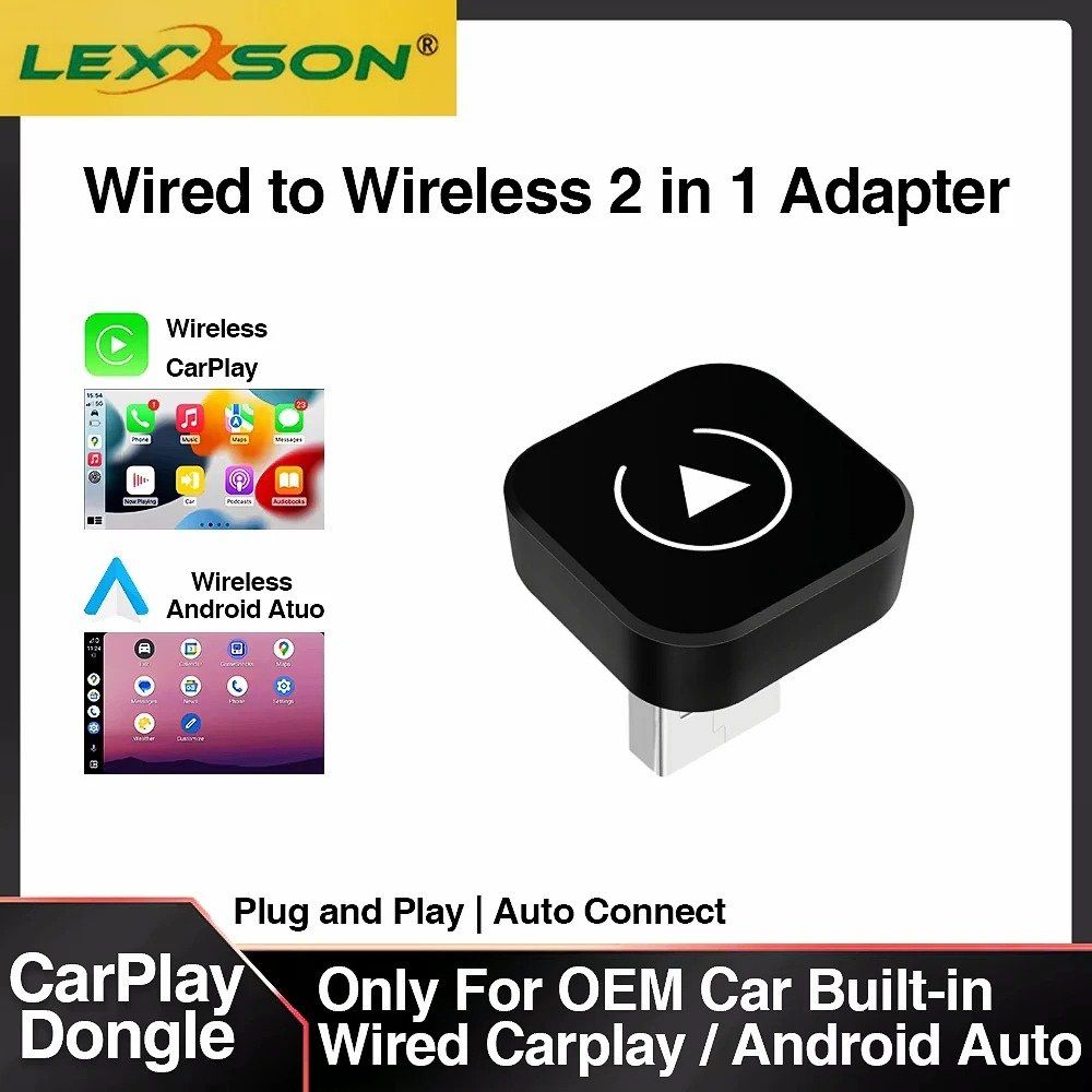 Lettore multimediale & Streamer: Wireless CarPlay Android Auto Adapter 2in1 Dongle – Nuovo e nell'imballaggio originale da St. Margrethen SG venduto da pro_7r6q