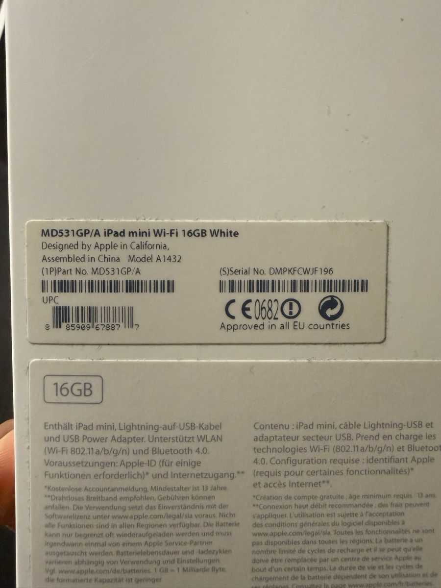 Apple Tablettes PC: Ipad mini (A1432) – D'occasion à Zug par KoSaZ 3
