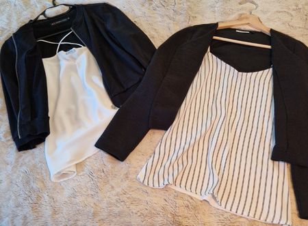 2 Jäckchen Gr. S & 2 Tops / Shirts
