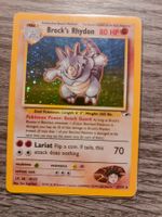 Brock's Rhydon Holo Pokemon Karte, Gym Challange Set 2/132