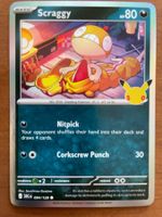 Pokemon Scraggy Holo 30 Jahre (Versand gratis)