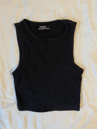 Top noir Bershka