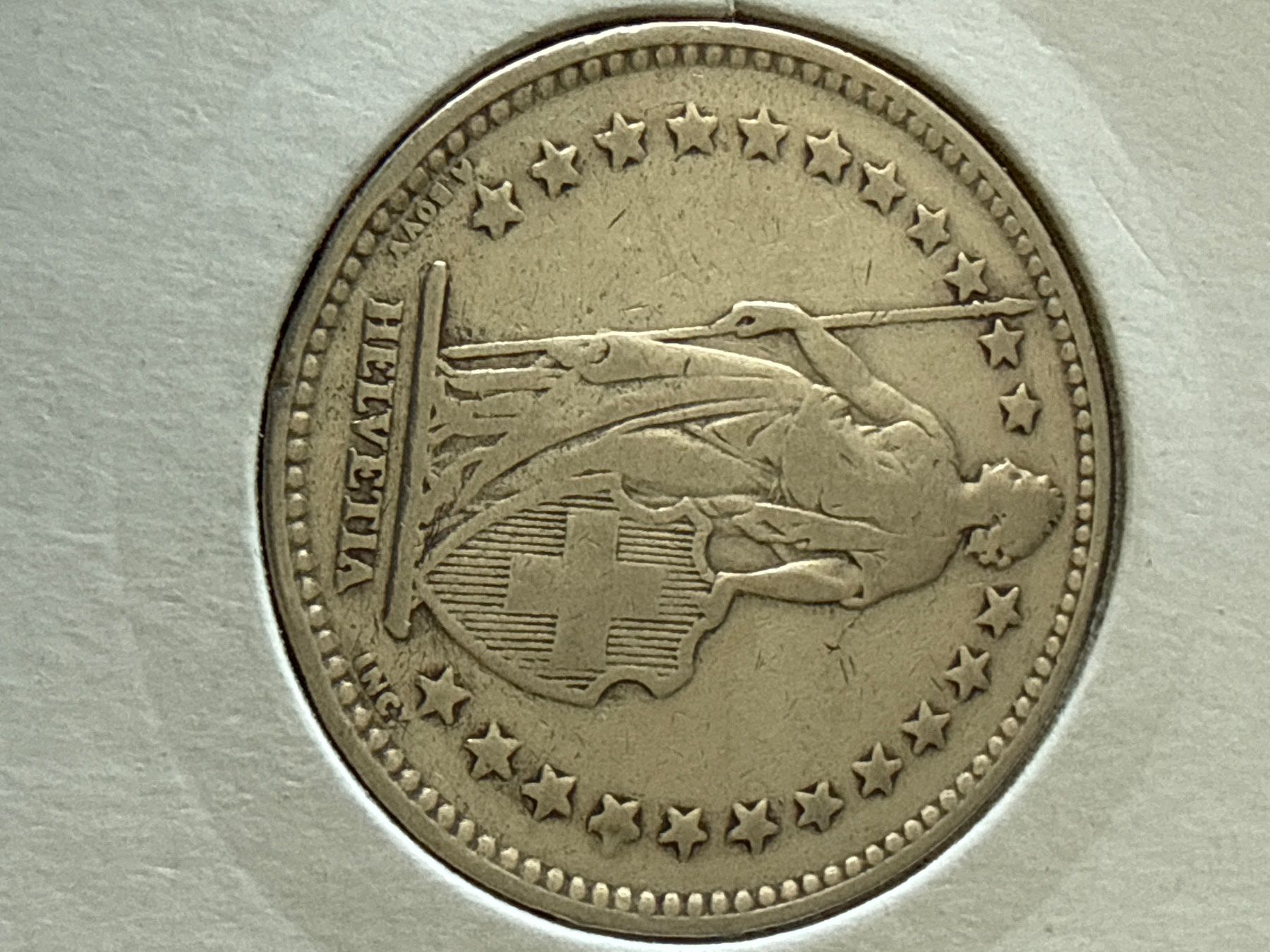 Tutti le monete: Suisse - 2 francs - 1921 - Silver Coin – Usato da Pully venduto da ta571 2