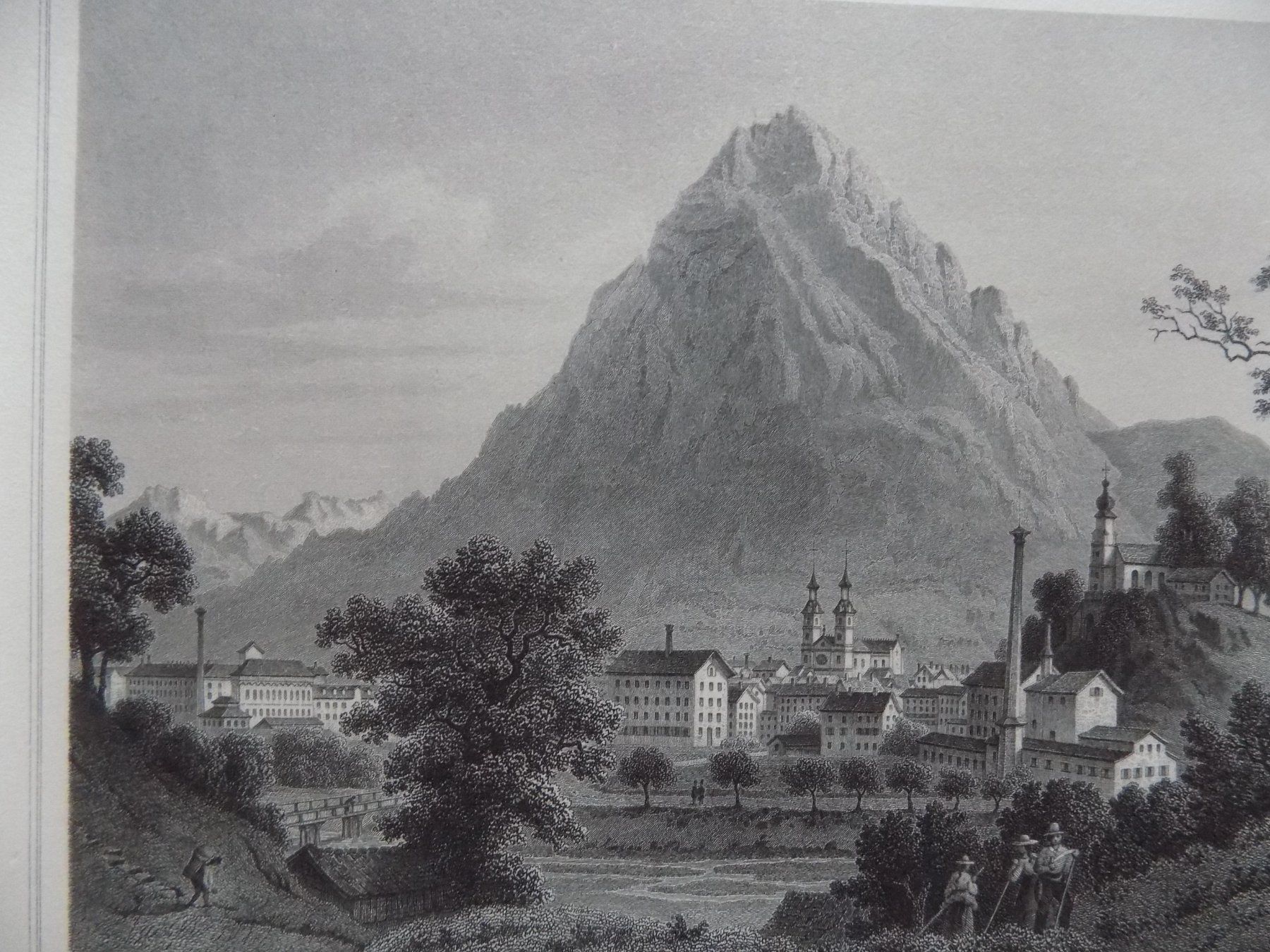 Stiche: Glarus Stahlstich von Rohbock – Gebraucht aus Risch von Antikfee 6