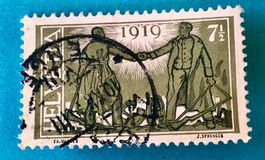 Nr.143 Friedenmarken  GESTEMPELT  1919   