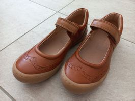 Bisgaard Ballerina Lederschuhe Gr. 34 Cognac – neu
