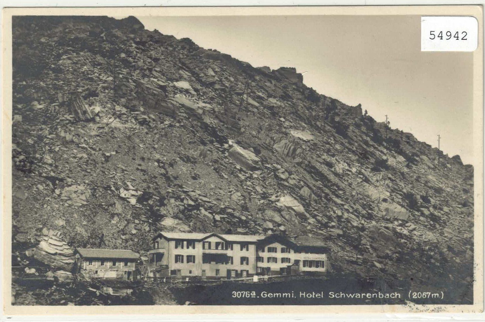 Cartoline postali: Gemmi - Hotel Schwarenbach – Usato da Ettingen venduto da Kartenplanet