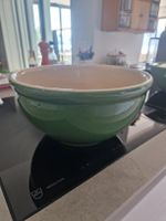 Keramik Rössler Teigschüssel grün gemessen 28cm, selten