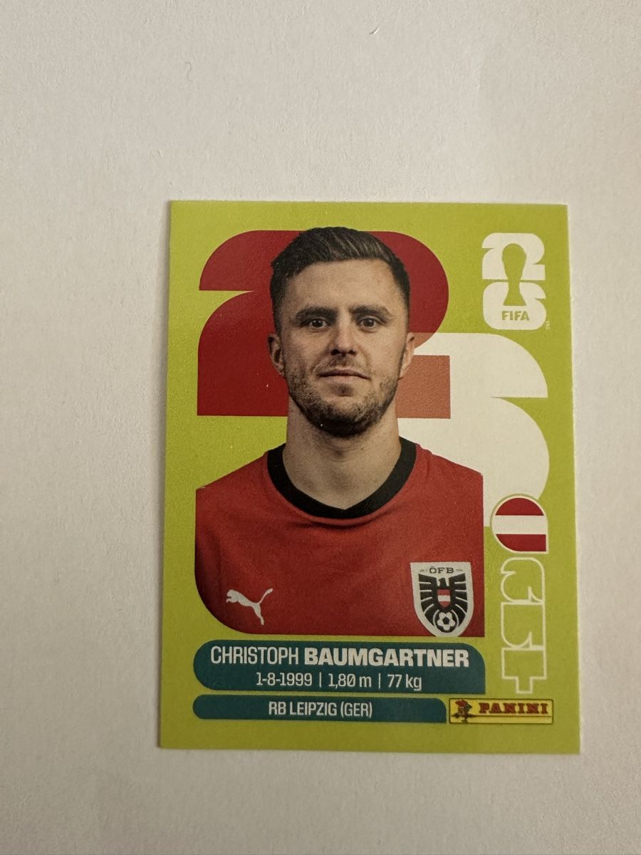 Panini Carte collezionabili: Panini Sticker WM 2026 AUT 18 Christoph Baumgartner  – Nuovo (secondo la descrizione) da Herisau venduto da Ballenberger