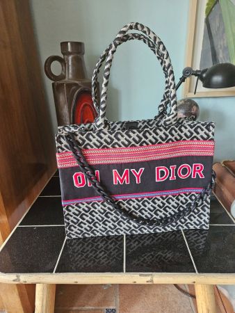 Sac cabas "La Comtesse des Fées" noir et rouge - KDO de Noël