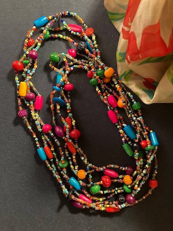 Catenine: Bunte Sommerhalskette, Modeschmuck – Usato da St. Gallen venduto da jbr_q7tx 3