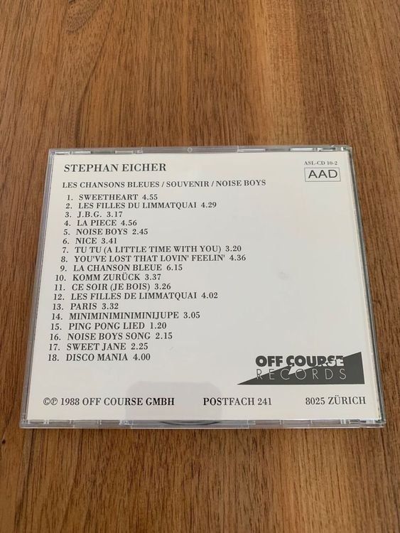 CDs: Stephan Eicher - Les Chansons Bleues /Rarität – Gebraucht aus Bonstetten von Moeriger 1