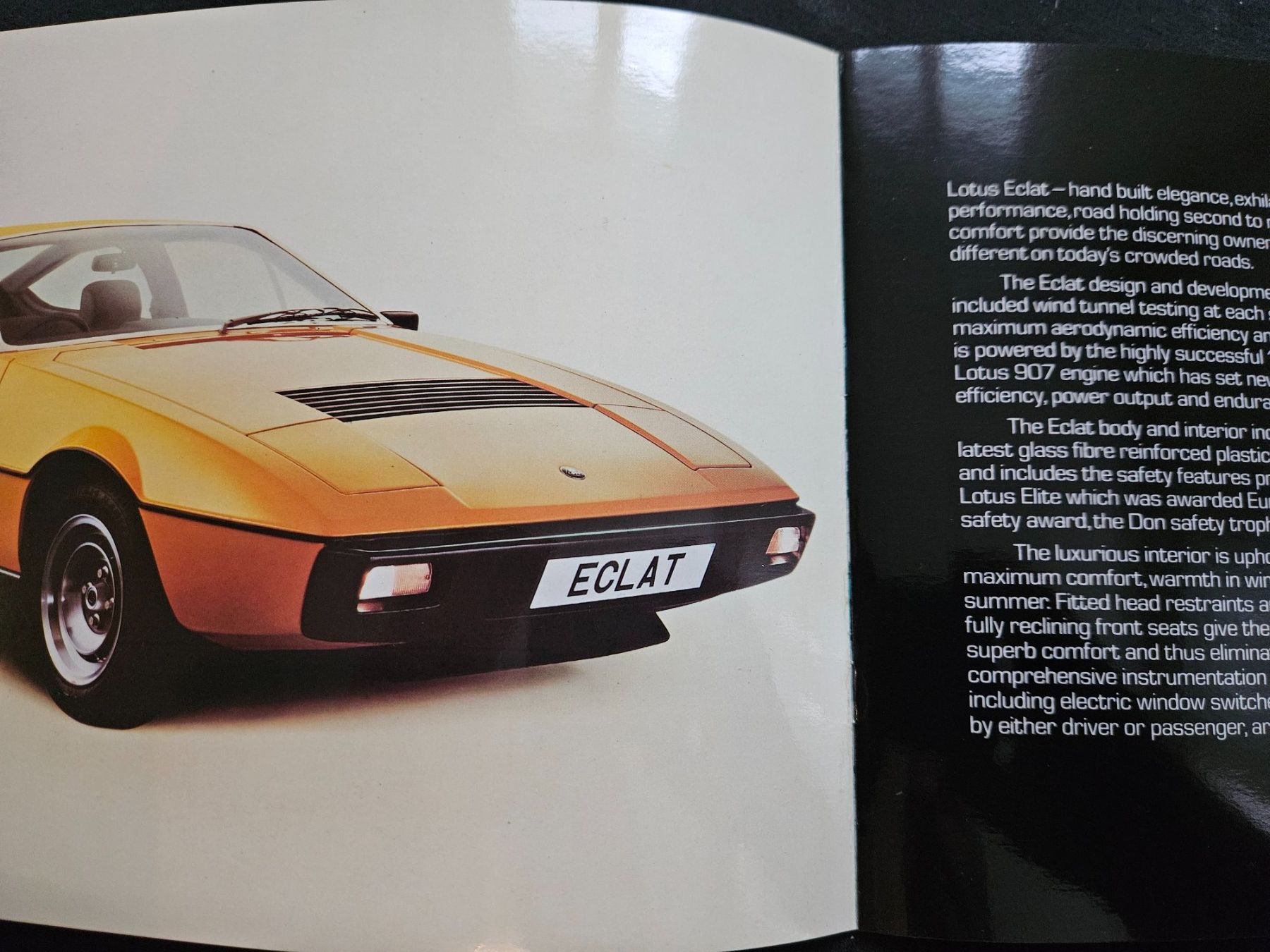 Lotus Documenti: Lotus Éclat Prospekt ca 1980 xx – Usato da Flawil venduto da sr1_f6st 1