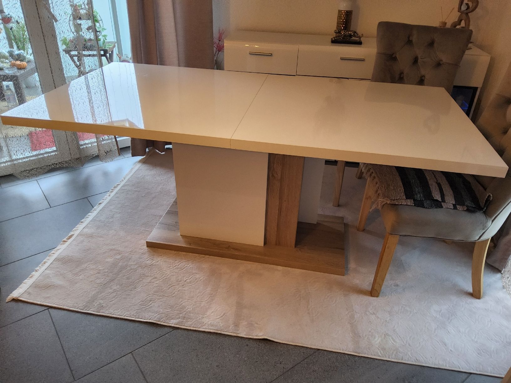 Tavoli: Table à manger design extensible, état impeccable ✨ – Usato da Collombey venduto da Savito