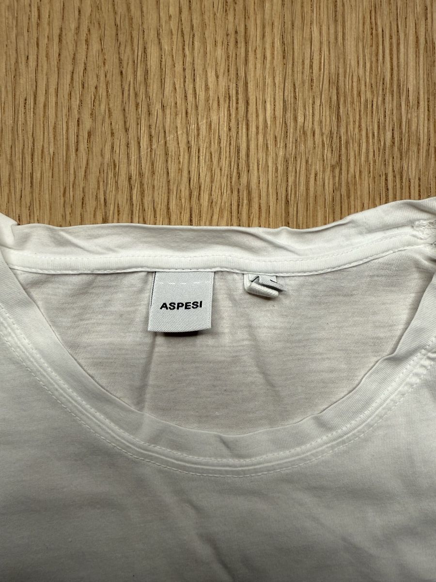T-shirts: Aspesi tshirt, really thin, white size L, 100% cotton – Neuf (Voir description) à Zug par SebastianSonderegger