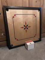 Carrom Set inkl. Steine und Pulver