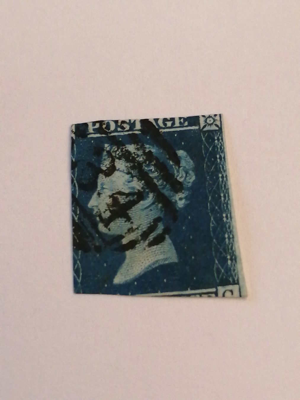 Alle Briefmarken: Two Pence Blue 1855 – Gebraucht aus Happerswil von tschergi