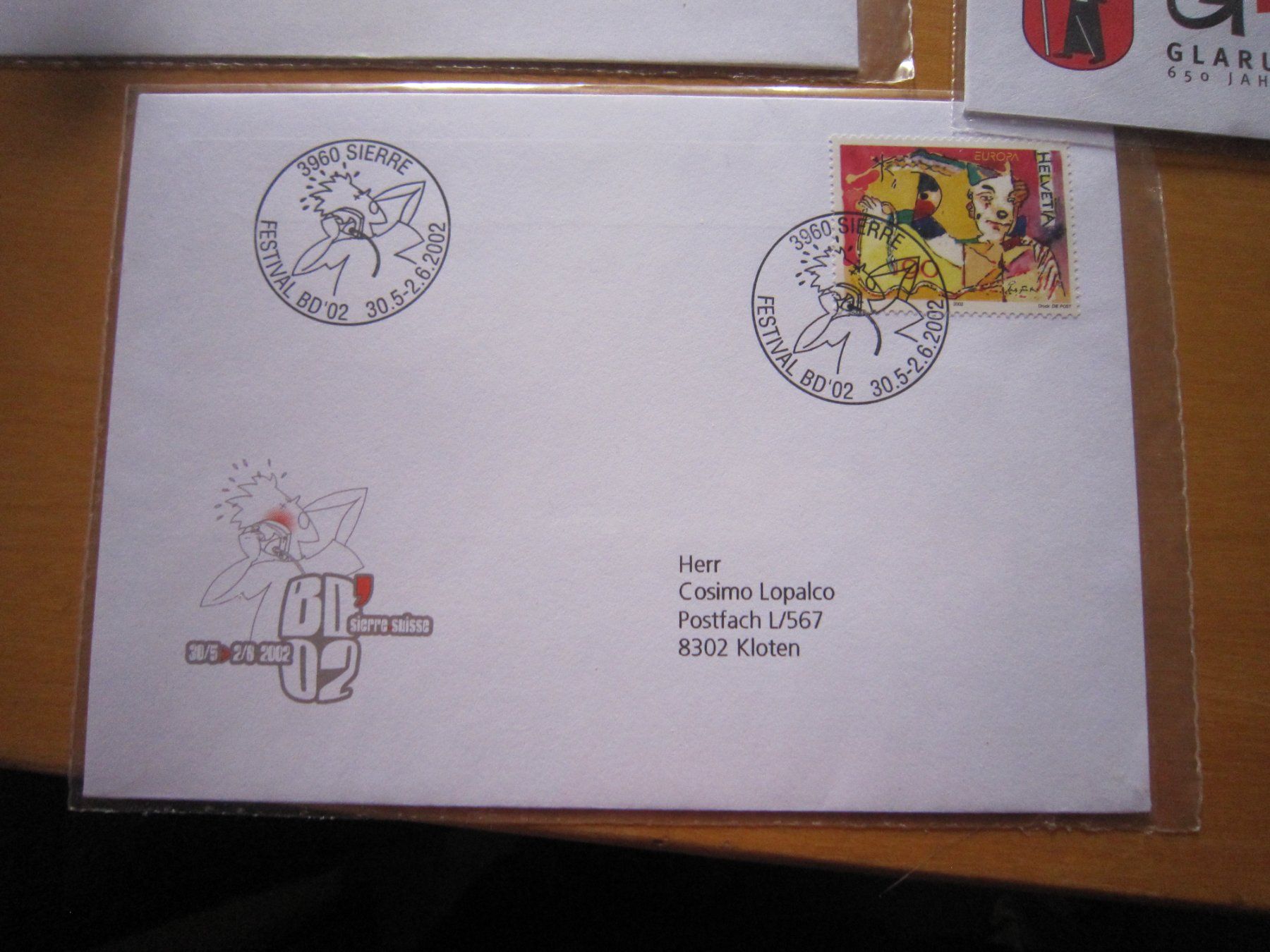 Tutti i francobolli: L4 Briefe mit Spezialstempel 2002 – Usato da Giubiasco venduto da sal_9j6w 4
