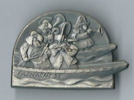 Fasnachtsplakette Basel, "Blaggedde" 1995 (Silber)