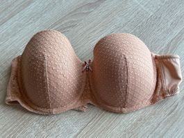 Nuance Schalen-BH, mit Bügel aus Spitze nougat Grösse 80C