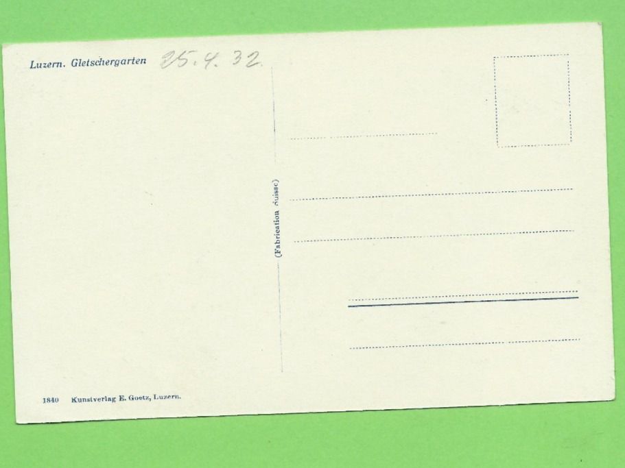 Cartoline postali: Luzern, Gletschergarten – Nuovo (secondo la descrizione) da Zürich venduto da t24_de 1