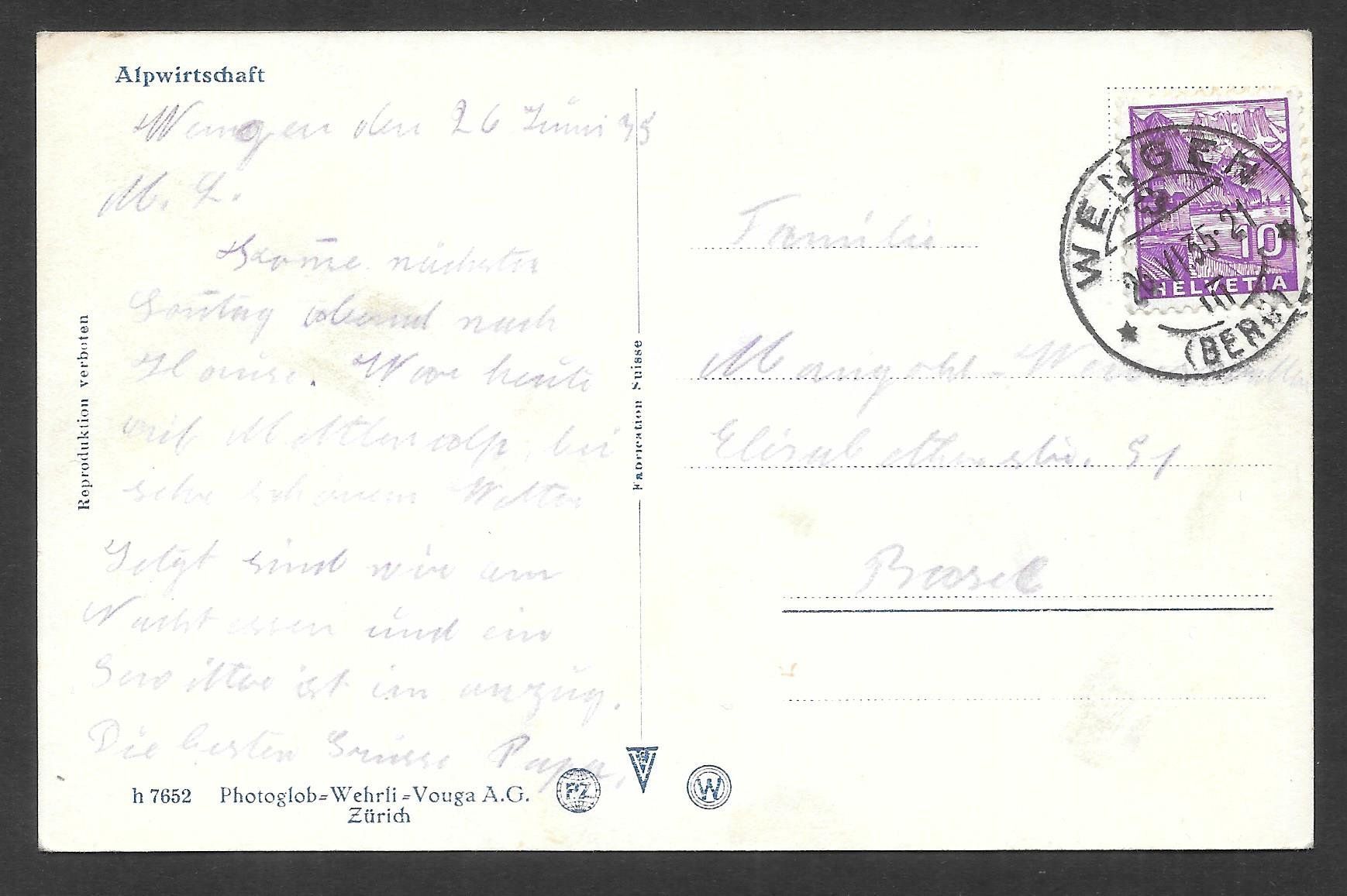 Cartoline postali: Landwirtschaft Bauernleben Alpwirtschaft – Usato da Olten venduto da clotaldi 1