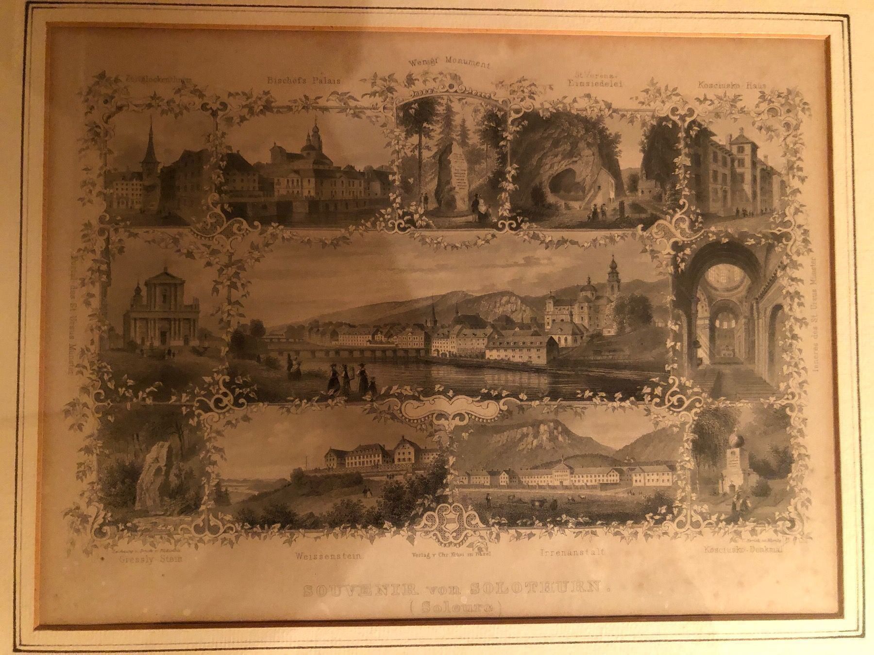 Poster & Bilder: Souvenir von Solothurn.Verlag Chr. Krüsi – Gebraucht aus Wald ZH von mlnt 8
