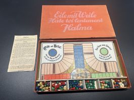 Altes vintage Brettspiel Eile mit Weile, Halma
