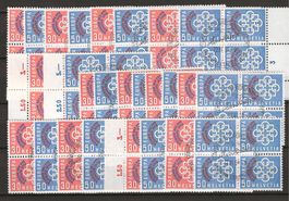 1959 : Nr. 349 + 350 im VB (je 13x) : KP 312.--