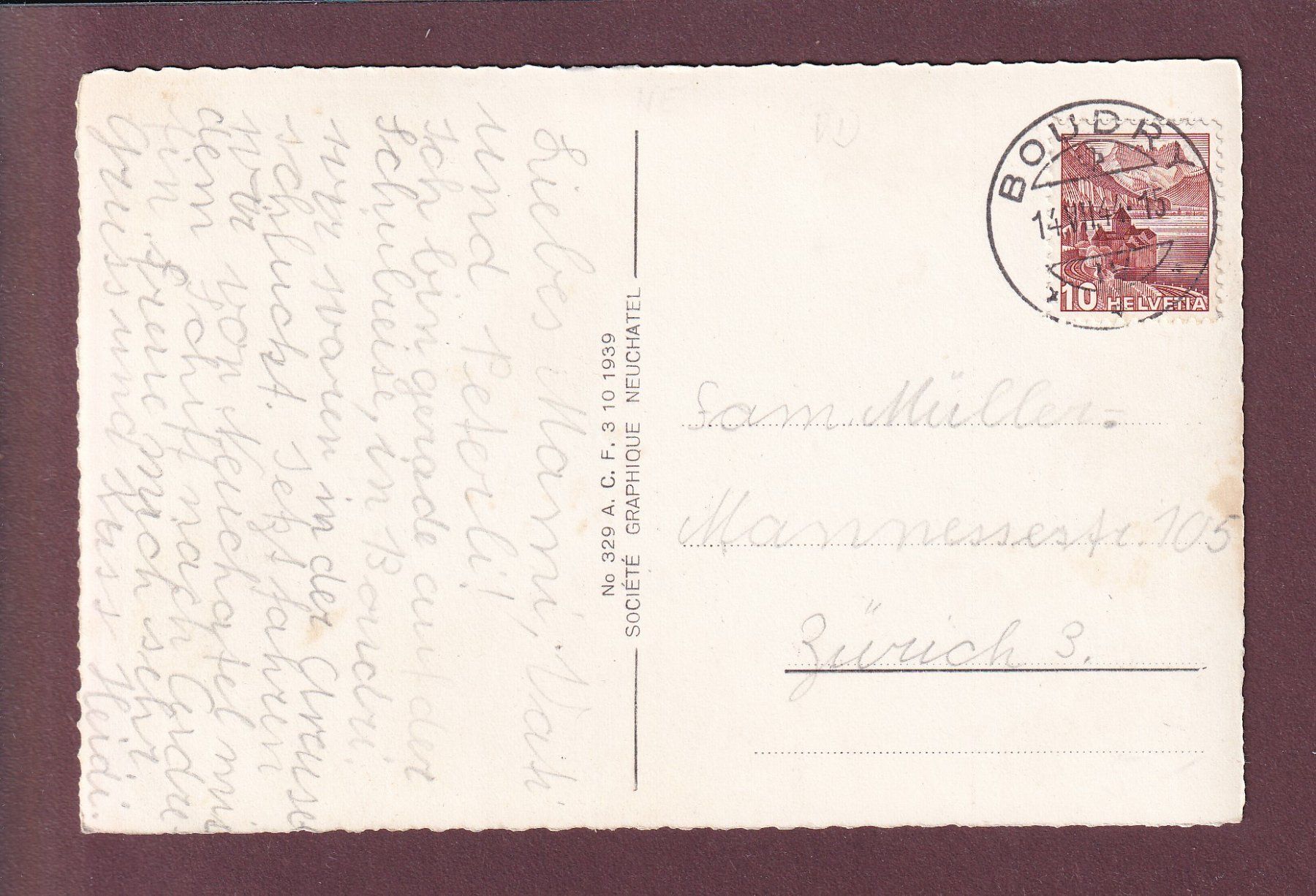 Cartes postales: BOUDRY - Le Viaduc - 1944 – D'occasion à Pully par nicecards 1